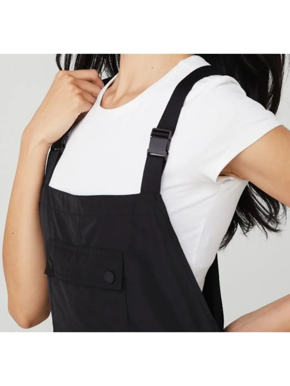 Alo Monterey Overalls Black Traveling Hiking Outdoor One-Piece Romper Jumpsuit S